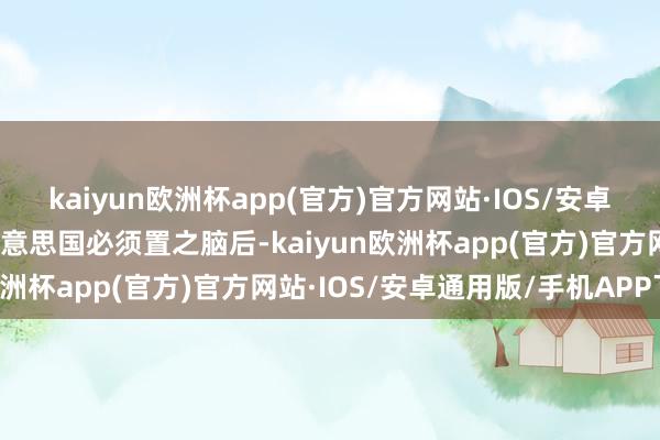 kaiyun欧洲杯app(官方)官方网站·IOS/安卓通用版/手机APP下载好意思国必须置之脑后-kaiyun欧洲杯app(官方)官方网站·IOS/安卓通用版/手机APP下载