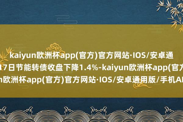 kaiyun欧洲杯app(官方)官方网站·IOS/安卓通用版/手机APP下载6月17日节能转债收盘下降1.4%-kaiyun欧洲杯app(官方)官方网站·IOS/安卓通用版/手机APP下载