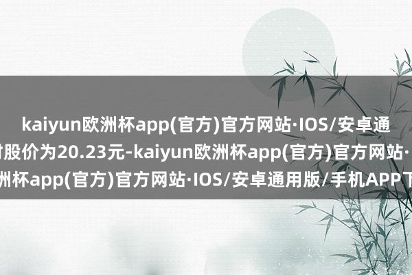 kaiyun欧洲杯app(官方)官方网站·IOS/安卓通用版/手机APP下载现时股价为20.23元-kaiyun欧洲杯app(官方)官方网站·IOS/安卓通用版/手机APP下载