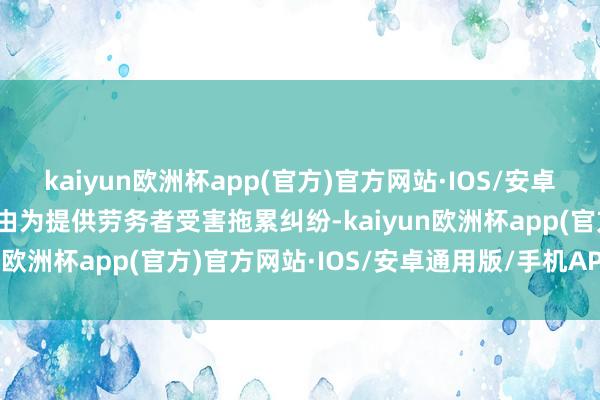 kaiyun欧洲杯app(官方)官方网站·IOS/安卓通用版/手机APP下载案由为提供劳务者受害拖累纠纷-kaiyun欧洲杯app(官方)官方网站·IOS/安卓通用版/手机APP下载