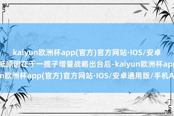 kaiyun欧洲杯app(官方)官方网站·IOS/安卓通用版/手机APP下载根柢原因在于一揽子增量战略出台后-kaiyun欧洲杯app(官方)官方网站·IOS/安卓通用版/手机APP下载