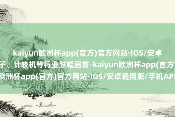 kaiyun欧洲杯app(官方)官方网站·IOS/安卓通用版/手机APP下载电子、计较机等行业跌幅居前-kaiyun欧洲杯app(官方)官方网站·IOS/安卓通用版/手机APP下载