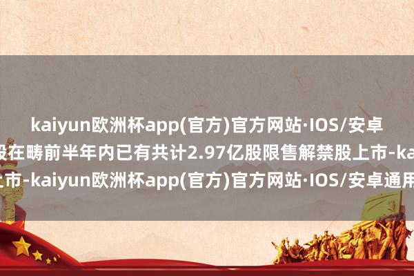 kaiyun欧洲杯app(官方)官方网站·IOS/安卓通用版/手机APP下载该股在畴前半年内已有共计2.97亿股限售解禁股上市-kaiyun欧洲杯app(官方)官方网站·IOS/安卓通用版/手机APP下载