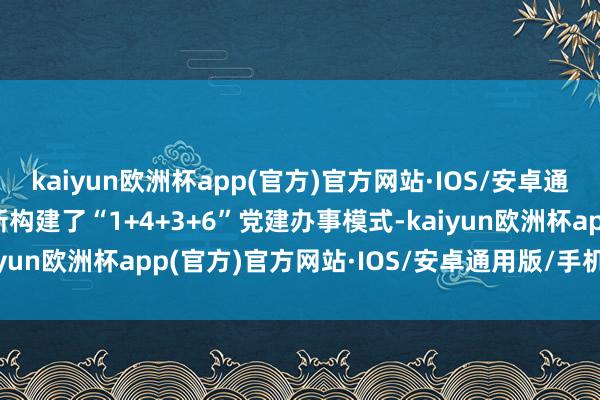 kaiyun欧洲杯app(官方)官方网站·IOS/安卓通用版/手机APP下载翻新构建了“1+4+3+6”党建办事模式-kaiyun欧洲杯app(官方)官方网站·IOS/安卓通用版/手机APP下载