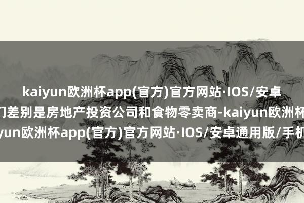 kaiyun欧洲杯app(官方)官方网站·IOS/安卓通用版/手机APP下载它们差别是房地产投资公司和食物零卖商-kaiyun欧洲杯app(官方)官方网站·IOS/安卓通用版/手机APP下载